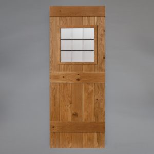 Glazed Oak Ledged Door