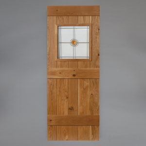Buttermere Roundel Oak Ledged Door