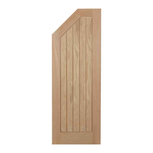 Custom sized oak Mexicano/Suffolk internal door