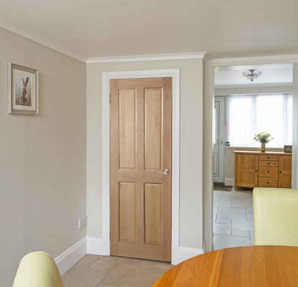 Custom Oak 4 Panel Raised & Fielded Door