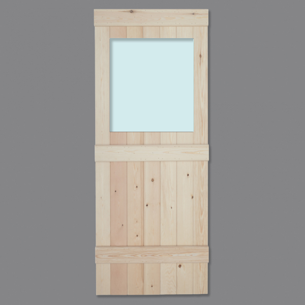 pine glazed door