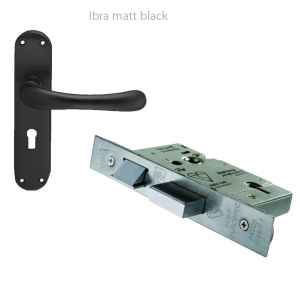Ibra Matt Black Inc Lock
